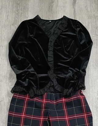 Conjunto 2 piezas negro y rojo