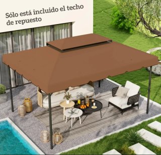 Techo cenador repuesto 4x3 m