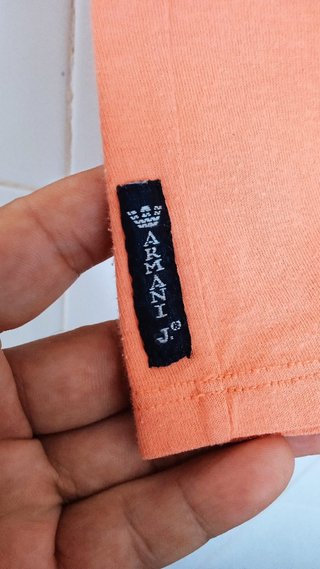 Camiseta Armani Jeans Naranja