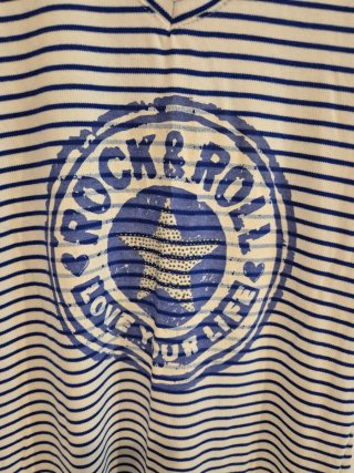 Vestido de playa rayas.