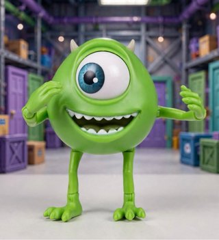 Figura Mike Wazowski Articulada Mattel Disney Pixa