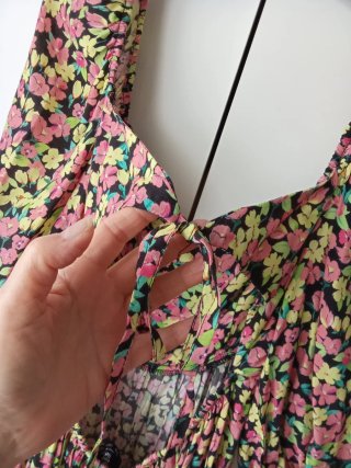 Vestido mini Babydoll Bershka