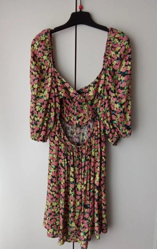 Vestido mini Babydoll Bershka