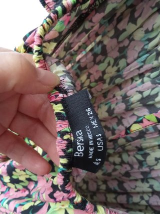 Vestido mini Babydoll Bershka