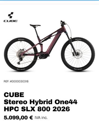 Bicicleta Eléctrica Cube 100km!!