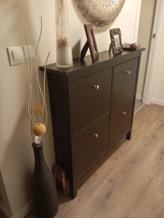 Zapatero HEMNES IKEA Nero/Marrone