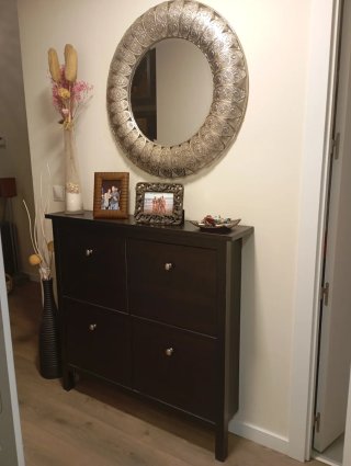 Zapatero HEMNES IKEA Nero/Marrone
