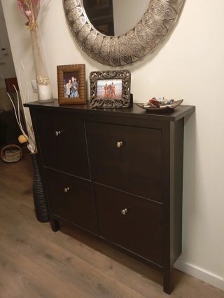 Zapatero HEMNES IKEA Nero/Marrone