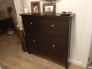 Zapatero HEMNES IKEA Nero/Marrone