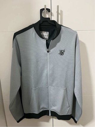 Chaqueta SikSilk gris y negra