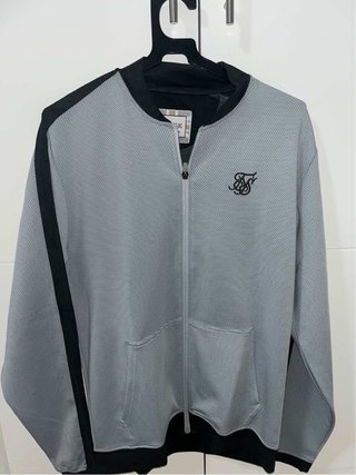 Chaqueta SikSilk gris y negra