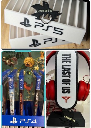 Set di supporti personalizzati per PS5 e PS4 con accessori tematici