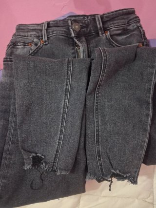 Pantalones cargo negros para chica