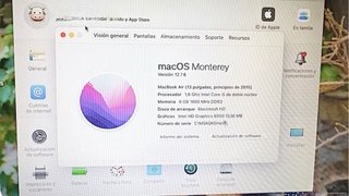 MacBook Air 13 Pulgadas 2015 i5 8GB 125GB Plata