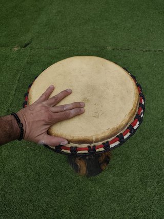 Djembé Profesional Madera Tallada