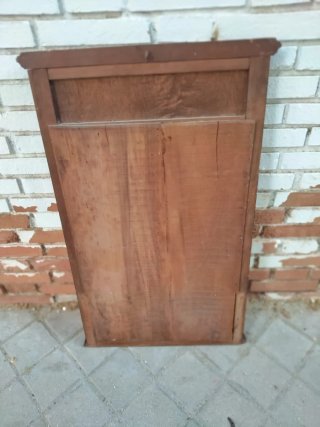 Espejo antiguo libro o tríptico S.XIX madera nogal
