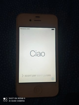 iPhone 4 Bianco Argento Modello A1387
