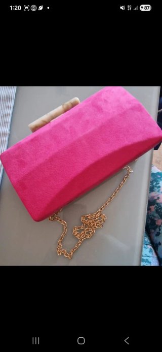 Bolso de mano fiesta rosa fucsia