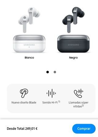 Samsung Galaxy Buds4 Pro Negros SIN ABRIR.