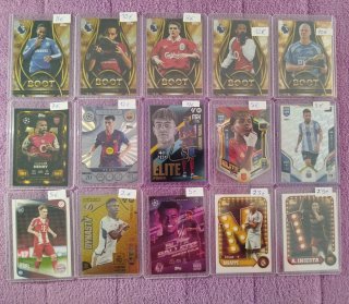 Cromos de fútbol variados