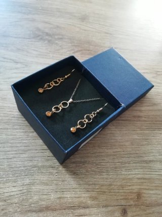 Conjunto Colgante y Pendientes Aro