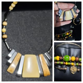 Conjunto de bisutería artesanal