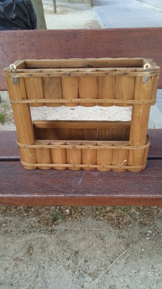 Estantería jardinera rústica vintage madera maciza
