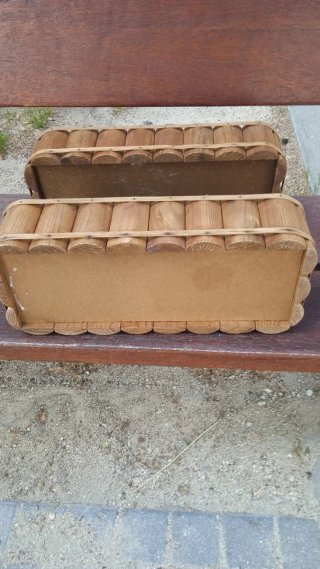 Estantería jardinera rústica vintage madera maciza