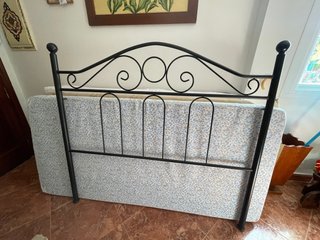 Cabecero de forja negro