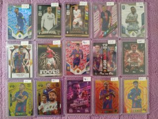 Cromos de fútbol variados