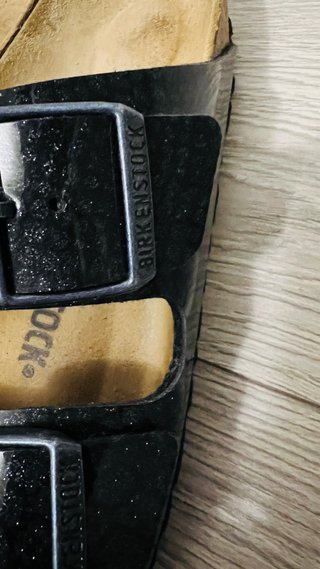 Sandalias Birkenstock Estampadas Negras-Gris