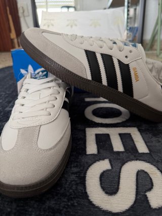 Adidas Samba Blancas y Negras Talla 40