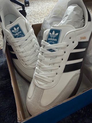 Adidas Samba Blancas y Negras Talla 40