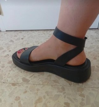 Sandalias negras mujer