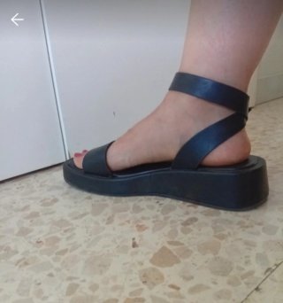 Sandalias negras mujer