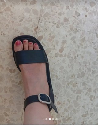 Sandalias negras mujer