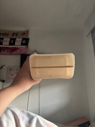 Organizador de escritorio bambú y plástico