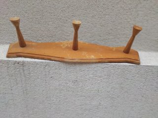 Perchero madera maciza vintage años 40/50 Art Decó