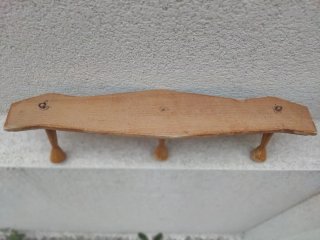 Perchero madera maciza vintage años 40/50 Art Decó