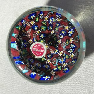 Pisapapeles Cristal Murano Millefiori Vintage