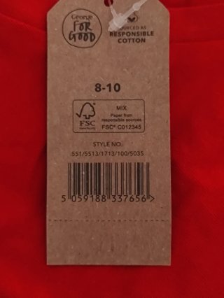 Pijama Navidad Niña Talla 8-9 Años