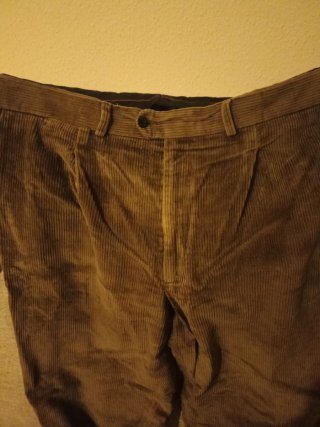 Pantalón de pana marrón hombre