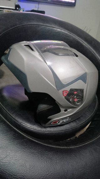 Casco modular gris talla L