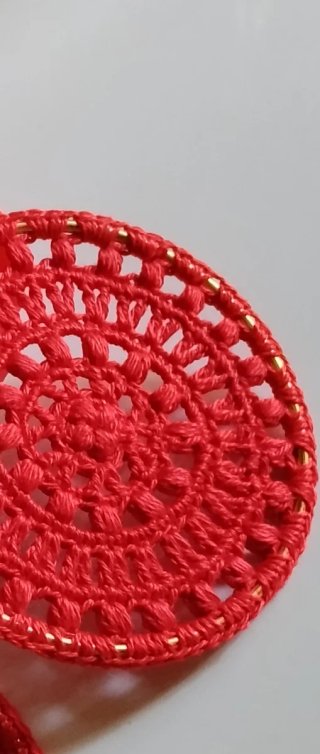 Set 2 Centrini Rossi 15cm e 10cm