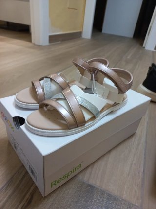 Sandalias Geox Niña Talla 36 Rosa y Plata