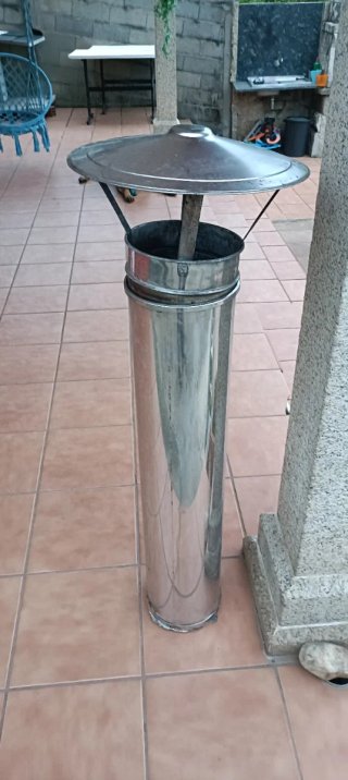 Tubo Inox Chimenea + Sombrerete