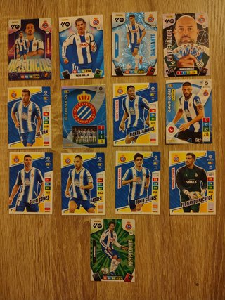 Lote Cromos de fútbol RCD Espanyol Panini