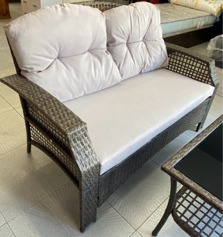 Conjunto Terraza Ratán y Cristal