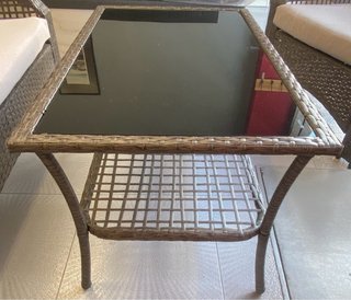 Conjunto Terraza Ratán y Cristal