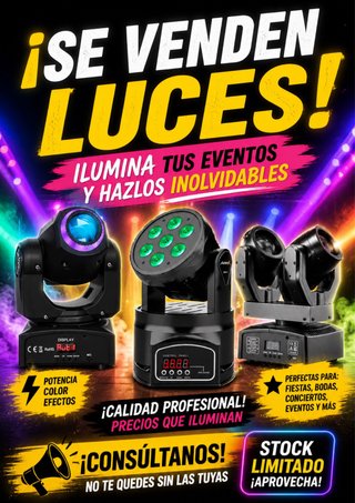 Luces DJ Profesionales para Eventos